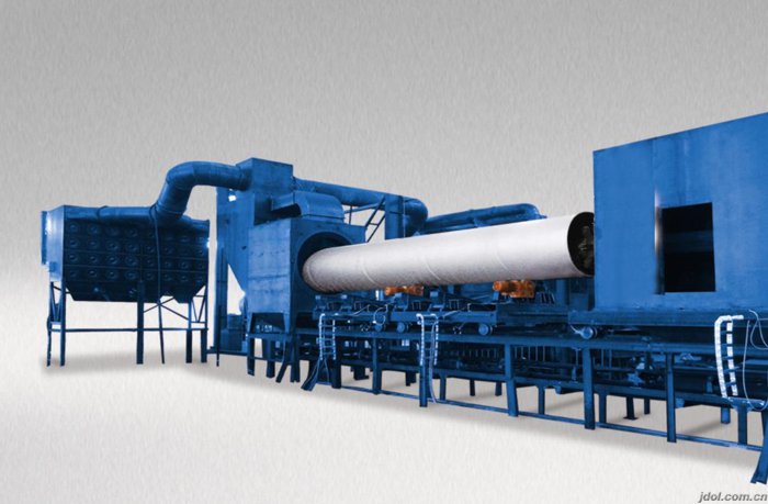 SYGC钢管外壁抛丸清理机