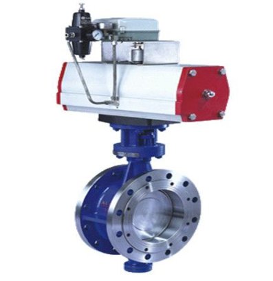 气动法兰蝶阀D643H