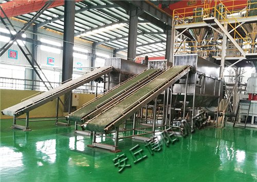 白云石粉自动开袋站、25kg小包破包设备粉体