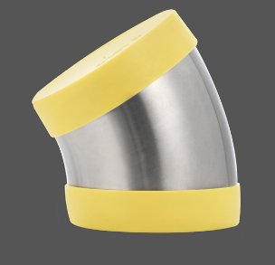 不锈钢高洁净45度BA弯头