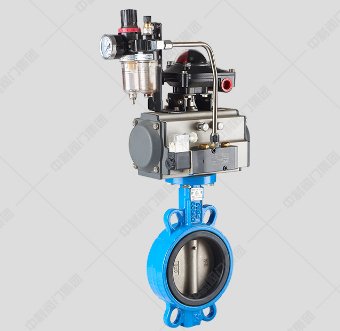 气动对夹中线蝶阀