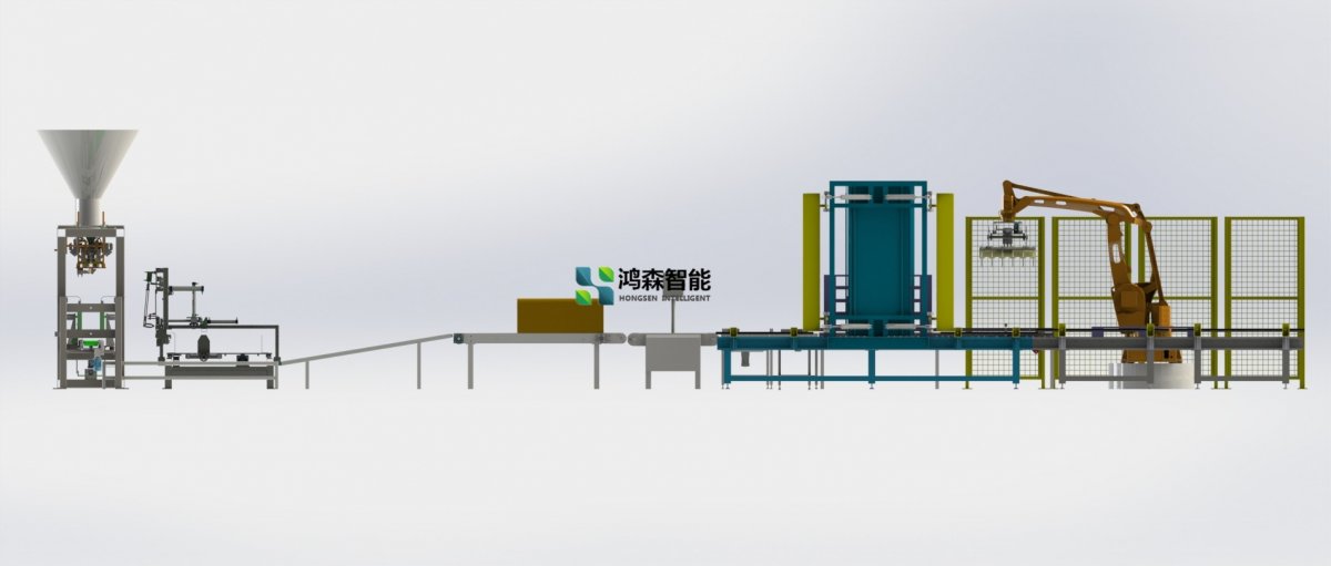 全自动包装计量码垛生产线