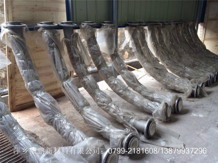 锂电池原料耐磨陶瓷管道