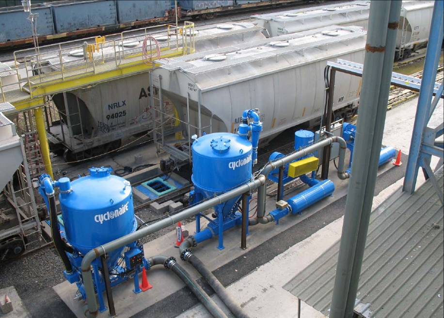 可移动式负压入料中压密相发送罐