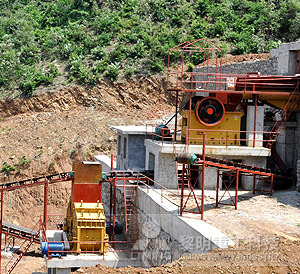 昆明碎石生产线也叫公分石瓜米石破碎设备出料成立方体片粉状物少