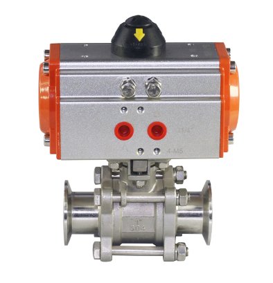 气动三气式快装球阀