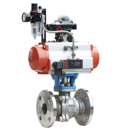 不锈钢双向硬密封气动球阀