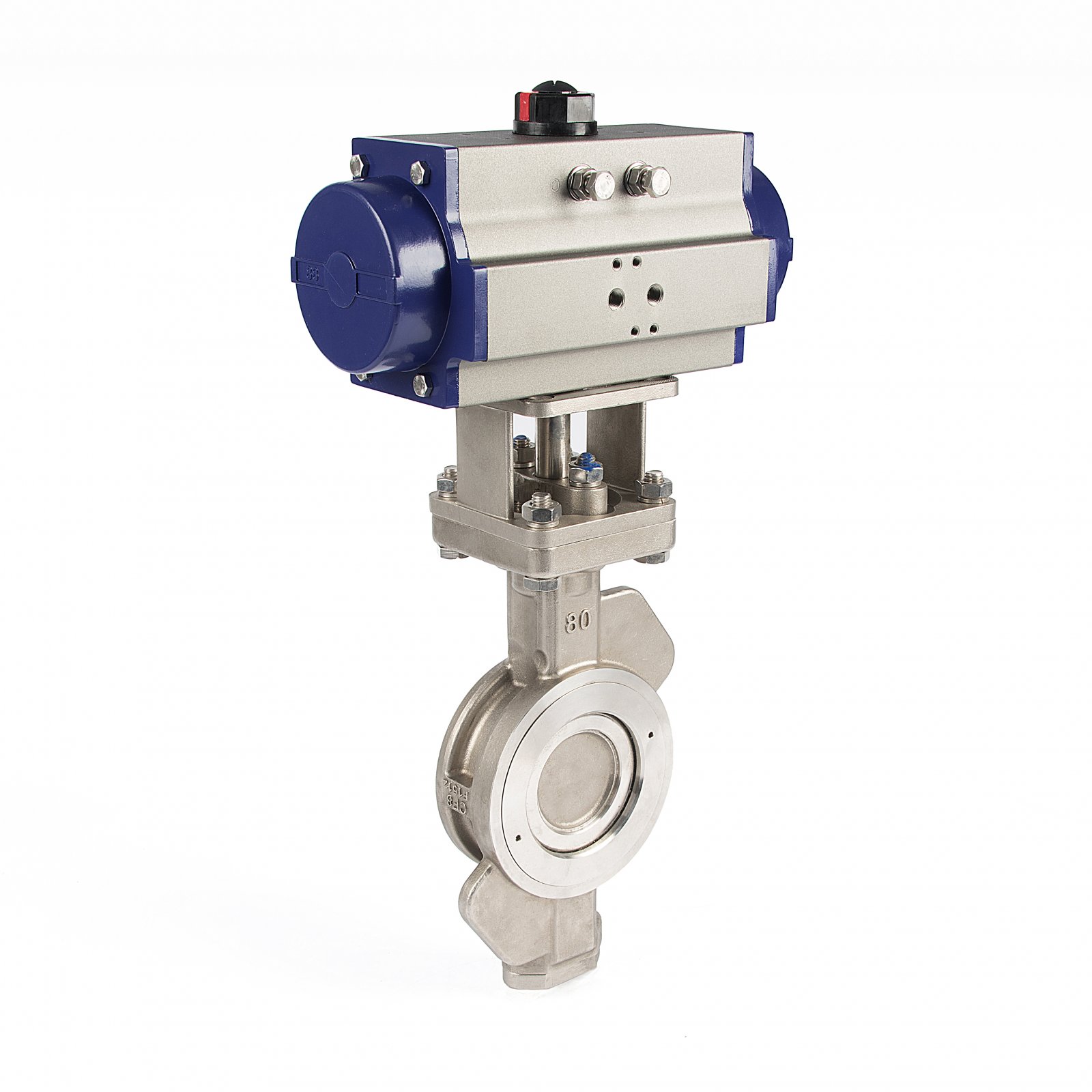 气动硬密封对夹蝶阀  硬密封蝶阀