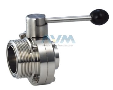 卫生级螺纹焊接蝶阀