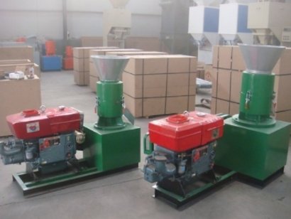 柴油机驱动小型颗粒机