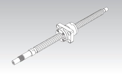 轴端完成品精密滚珠丝杠