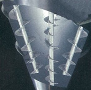 明胶三螺旋锥形混合机