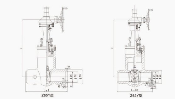 高温高压电站闸阀