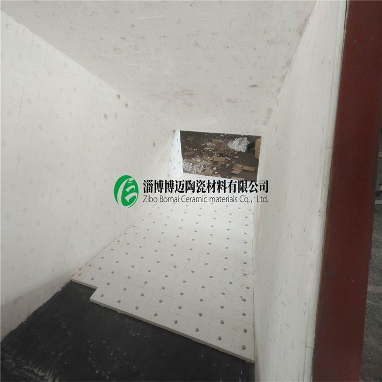 山西下料斗粘贴耐磨陶瓷衬片 耐磨陶瓷衬板