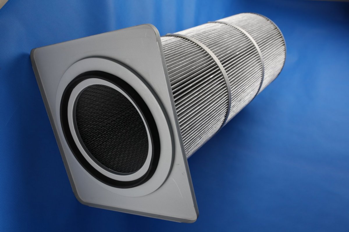 防静电方端盖滤筒