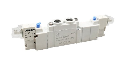 5系列三位五通低功耗中封电磁阀