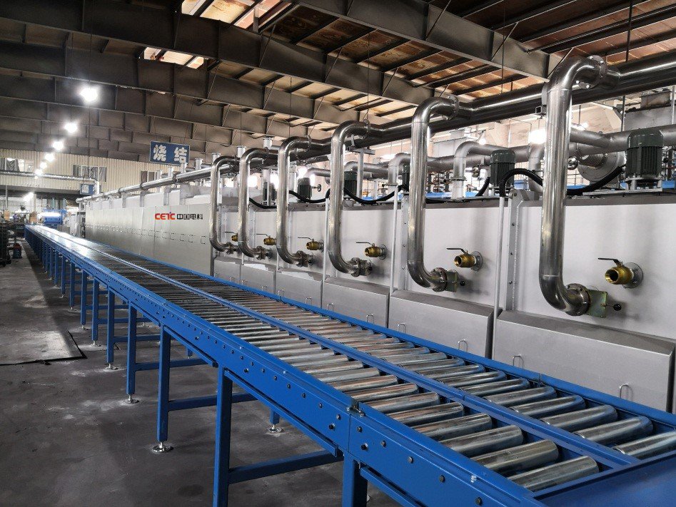 全自动气氛保护磁性材料烧结推板窑炉