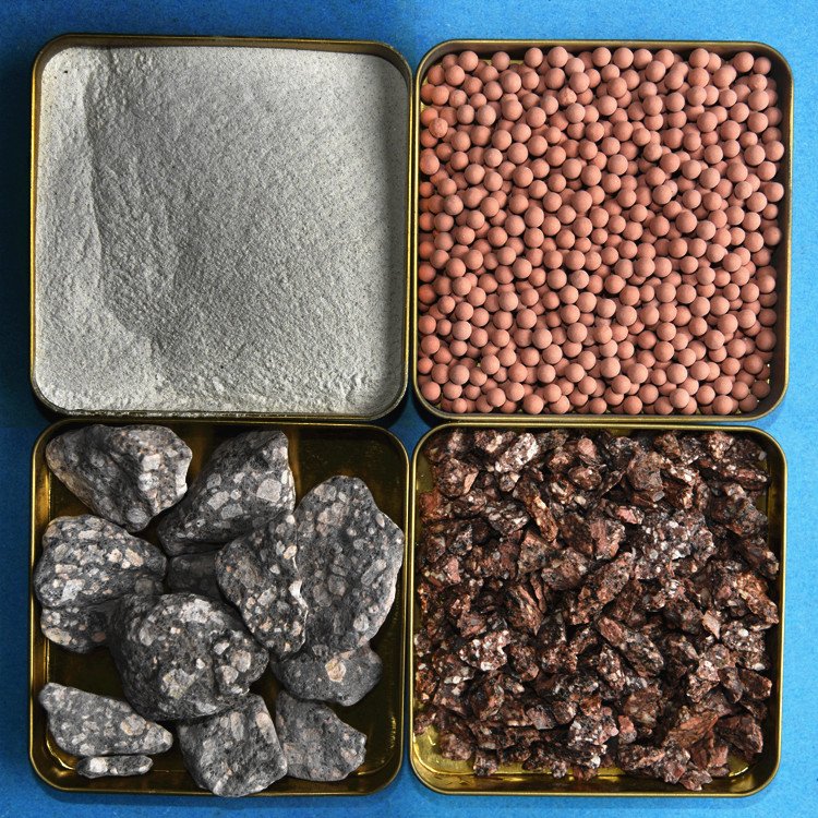 常明彩色陶粒麦饭石球养殖业用麦饭石滤料