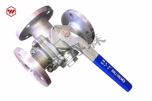 低平台法兰三通球阀Q45F