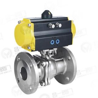 C236P 二片式国标气动法兰球阀