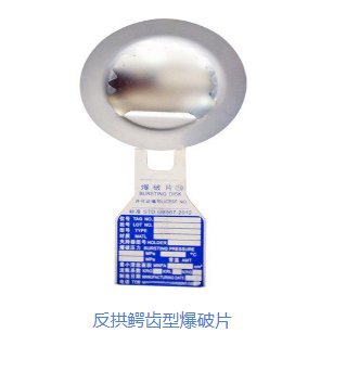 反拱鳄齿型爆破片1