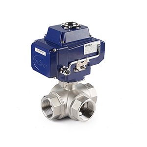 三通球阀电动螺纹球阀