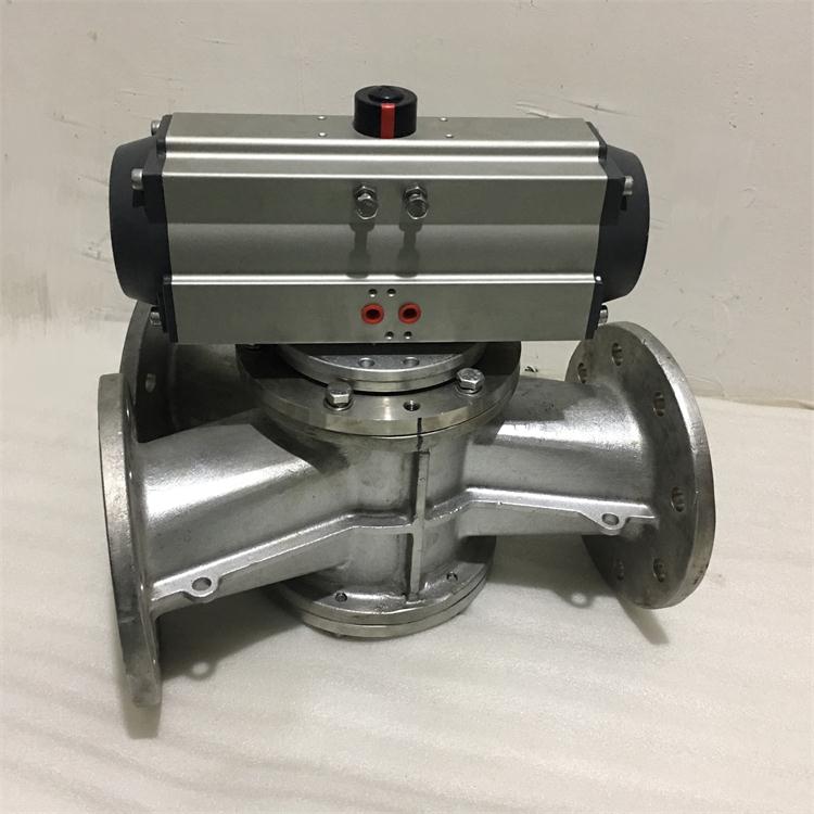 气动粉三通体换向阀