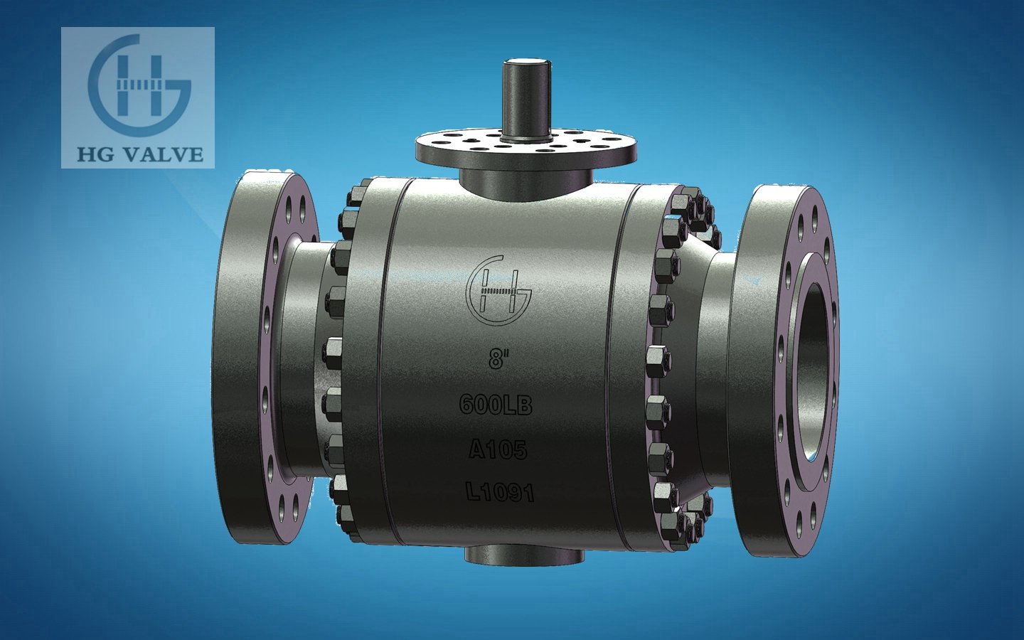 Q347F型PN16~PN64锻钢固定球阀