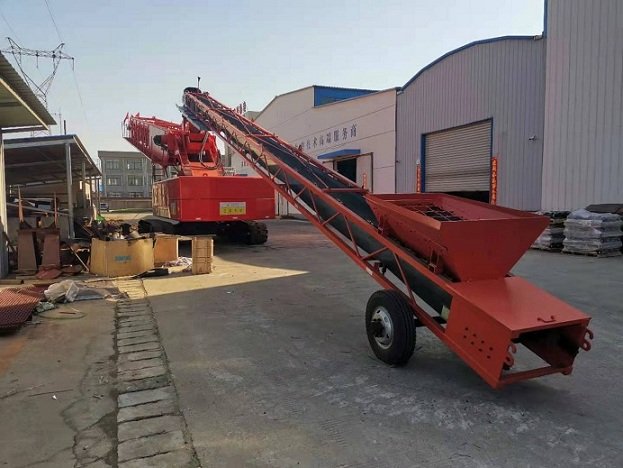 混凝土布料机施工工位布置和施工流程