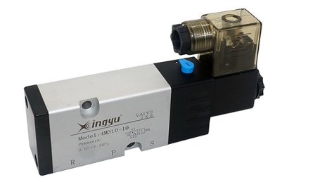 300系列二位五通板接式单电控换向电磁阀