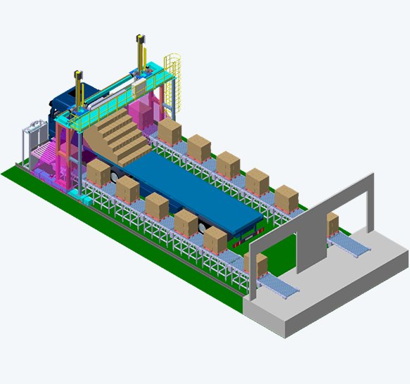 敞口式货车自动装车