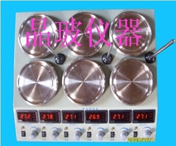 双排六连加热磁力搅拌器