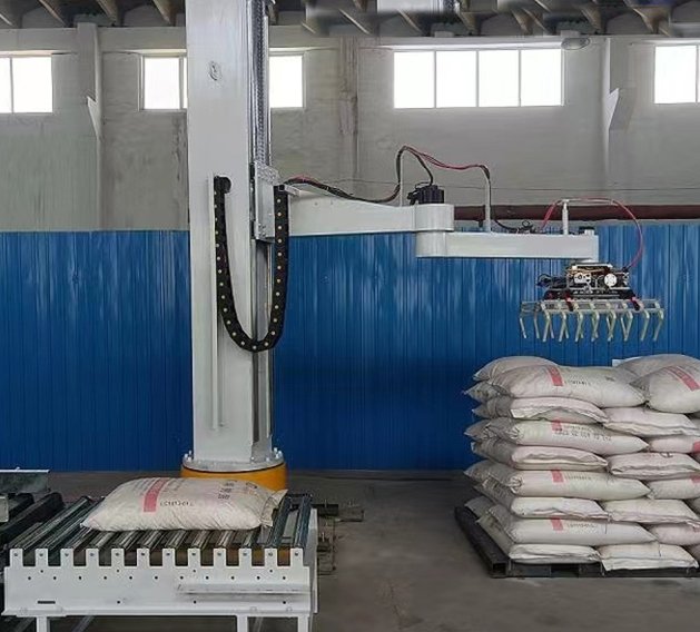 饲料立柱码垛机器人自动化生产线