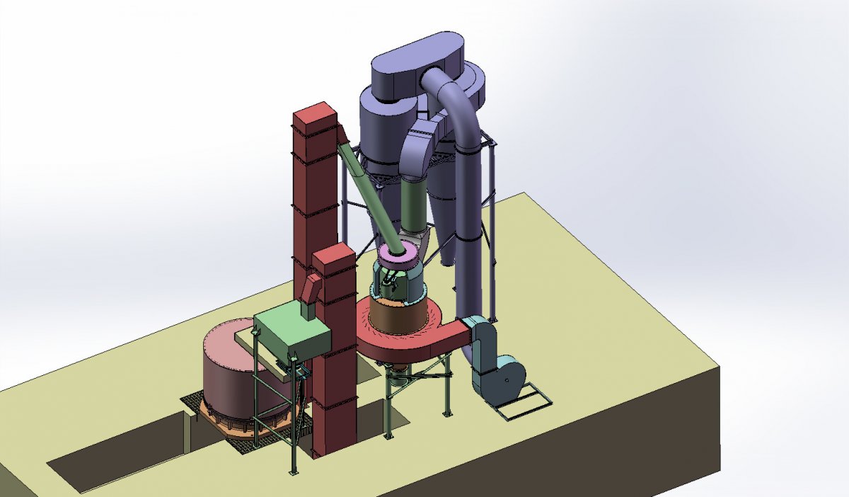 瀑流式磨粉机 矿石磨粉机