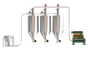 低压多点吸料气力输送