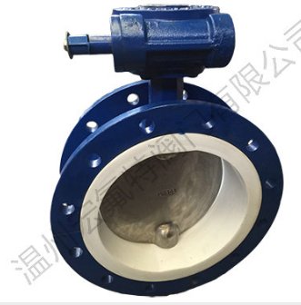 四氟半衬法兰蝶阀