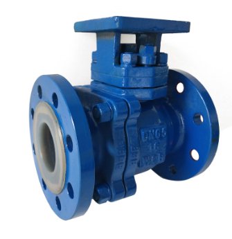 碳钢带支架衬氟球阀