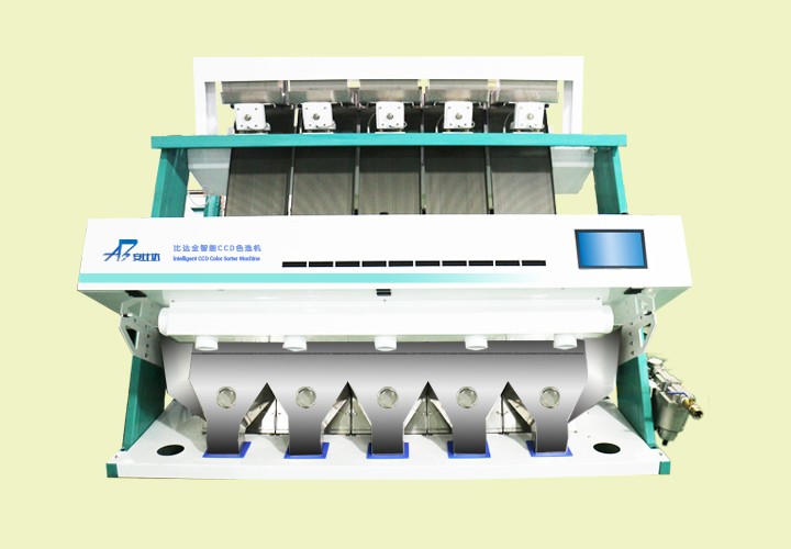 5公分-4目，每小时10吨以上的比达大颗粒矿石色选机