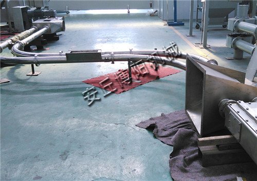 负极材料管链输送机、电池管链输送体系洁净环保