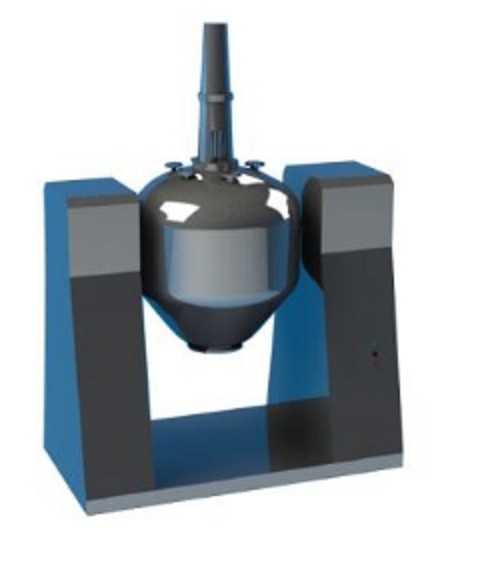 搪玻璃四合一双锥回传真空干燥机