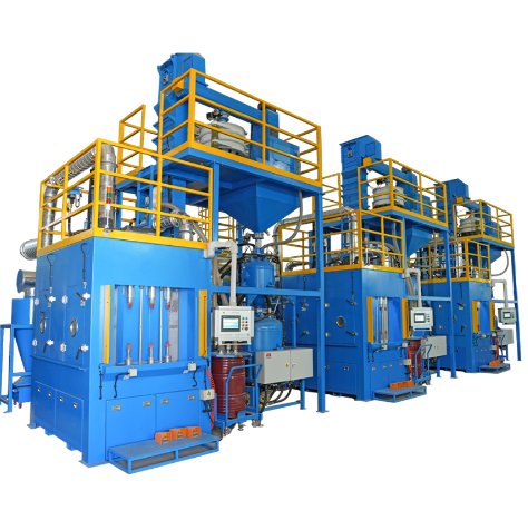 转台式自动喷砂机