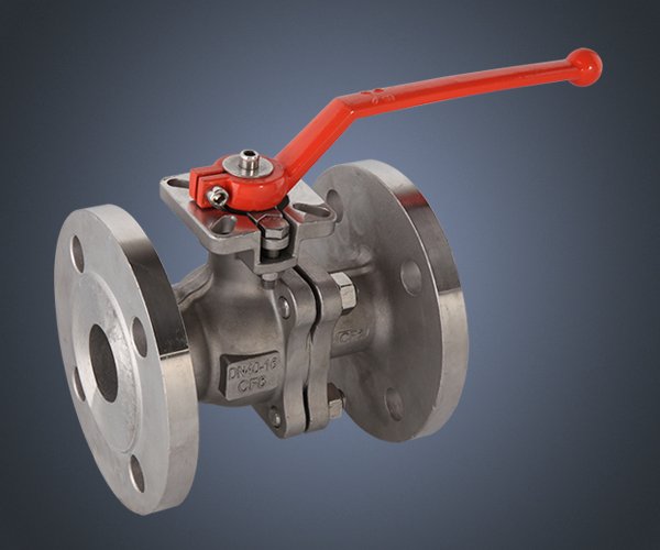 二片式压盖式国标高平台法兰球阀