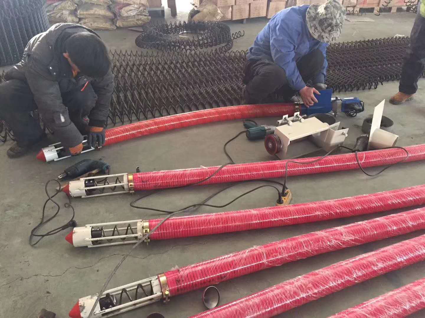 粮堆粮食装车中驱吸粮机