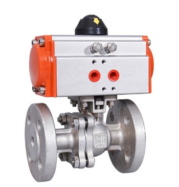 气动法兰高平台球阀