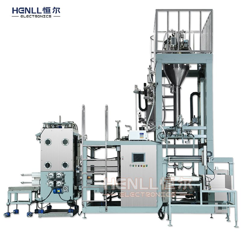 稀土无尘化脱气下料包装机自动定量复秤自动抽真空定型封口