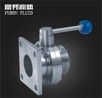 卫生级法兰+焊拉蝶阀D41X-21X-10P