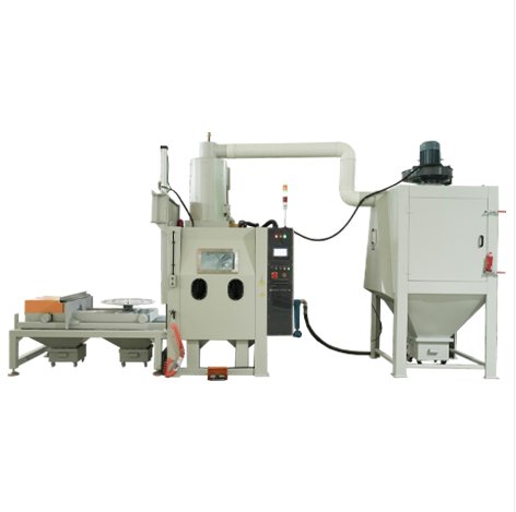 JCK-FB1414推车转台式自动喷砂机