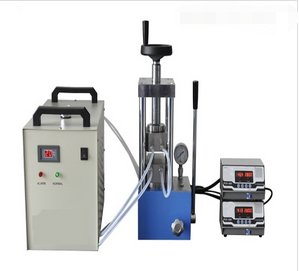 300度500度单双平板加热压片机100mm