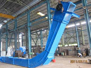 倾斜刮板输送机