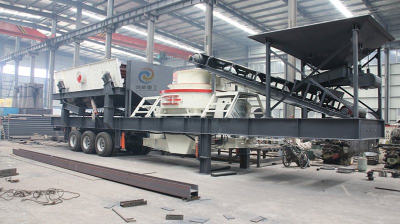 冲击式移动破碎站